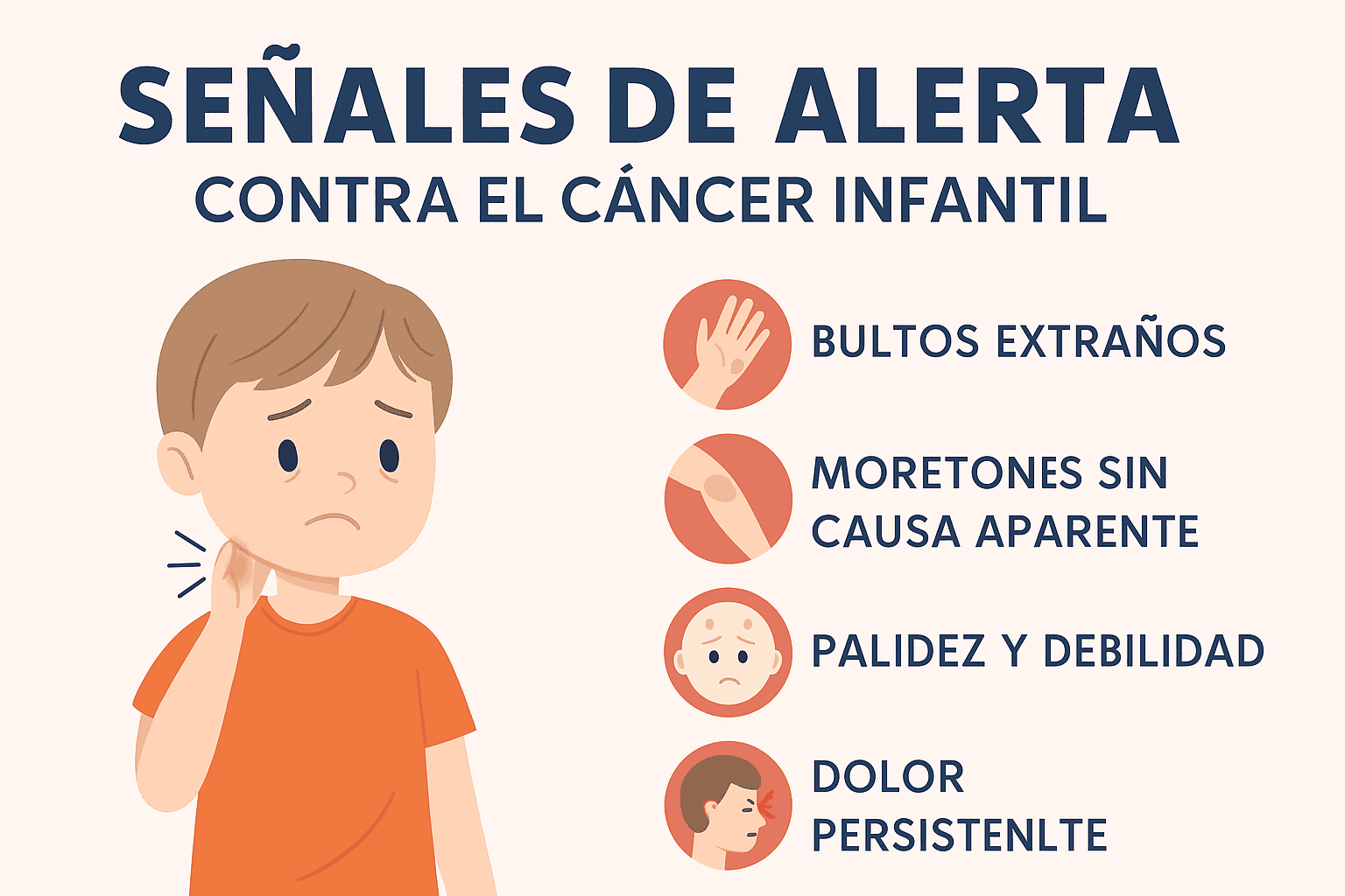 ¿Cómo detectar signos tempranos de cáncer infantil?